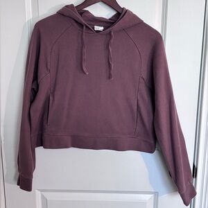all in motion | Mauve Cropped Pullover Hoodie